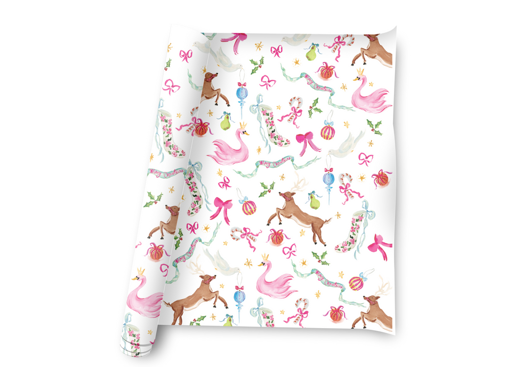 Little Pink Houses Wrapping Paper Sheets - Magnolia